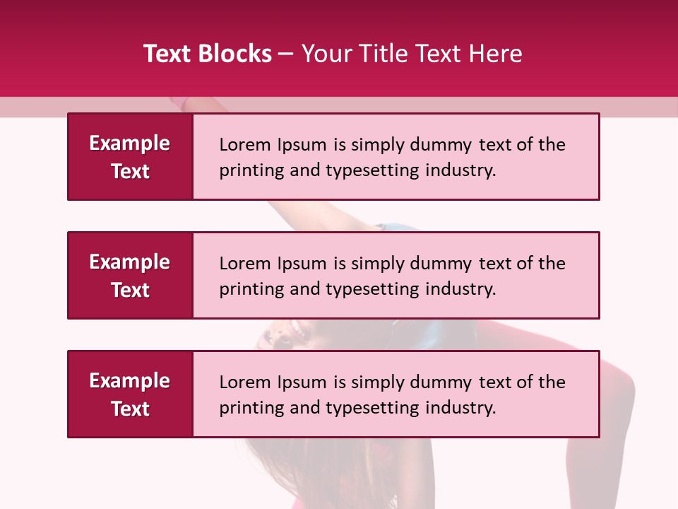 Posing Performer Agility PowerPoint Template