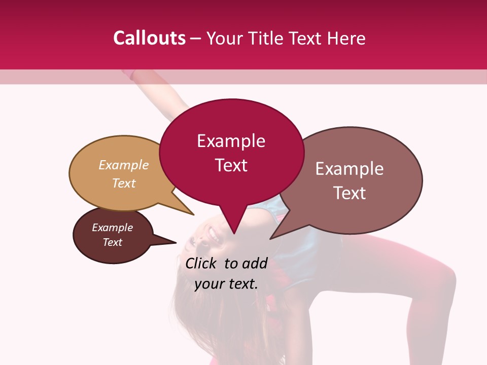 Posing Performer Agility PowerPoint Template