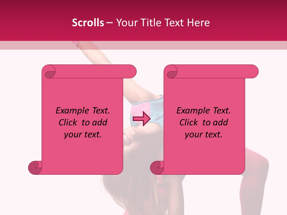 Posing Performer Agility PowerPoint Template