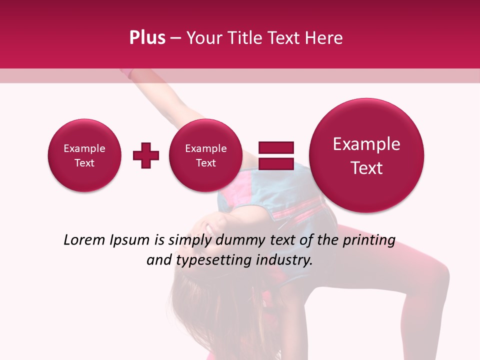 Posing Performer Agility PowerPoint Template