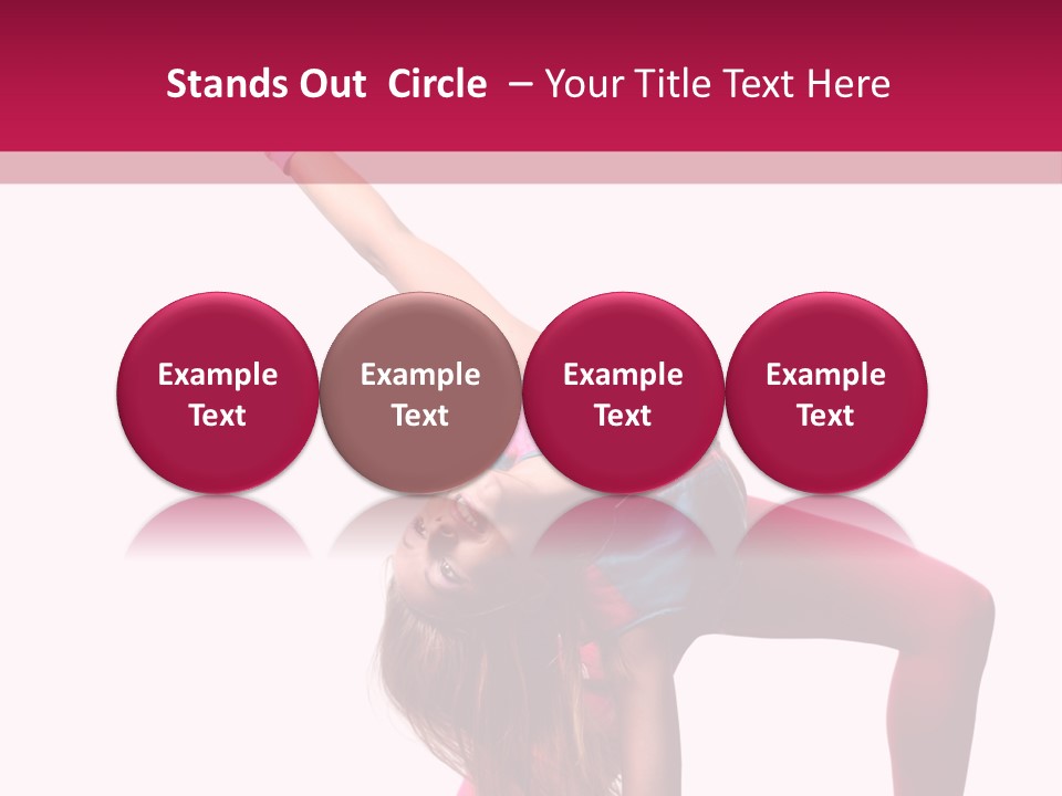Posing Performer Agility PowerPoint Template