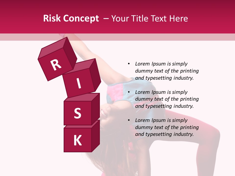 Posing Performer Agility PowerPoint Template