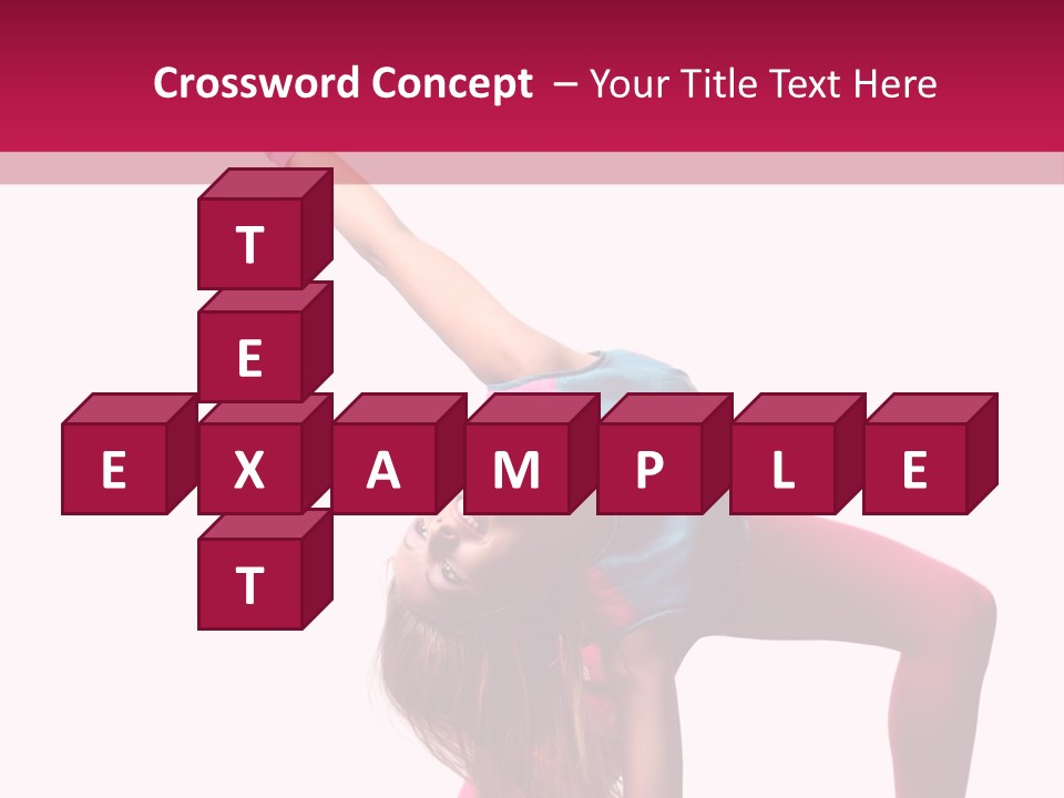 Posing Performer Agility PowerPoint Template