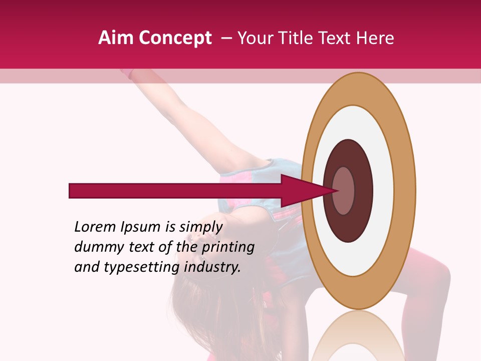 Posing Performer Agility PowerPoint Template