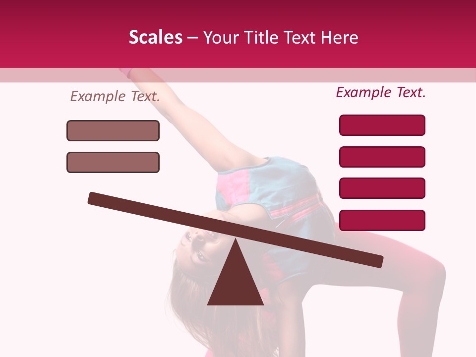 Posing Performer Agility PowerPoint Template