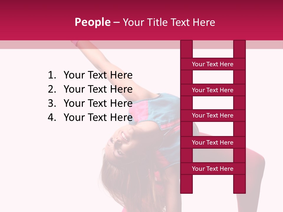 Posing Performer Agility PowerPoint Template