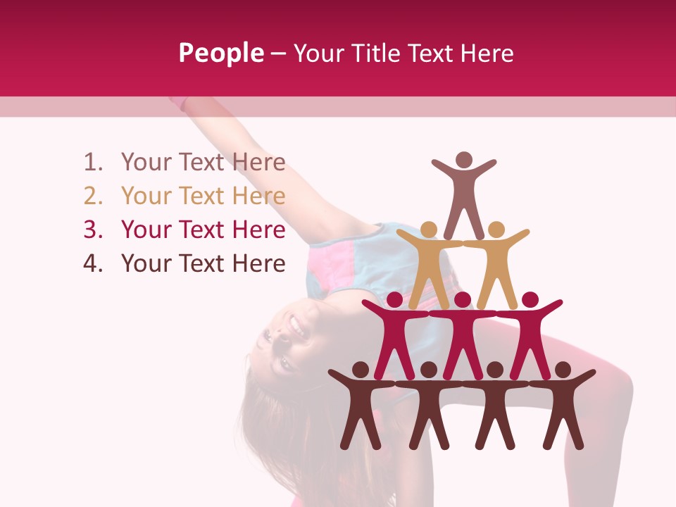 Posing Performer Agility PowerPoint Template