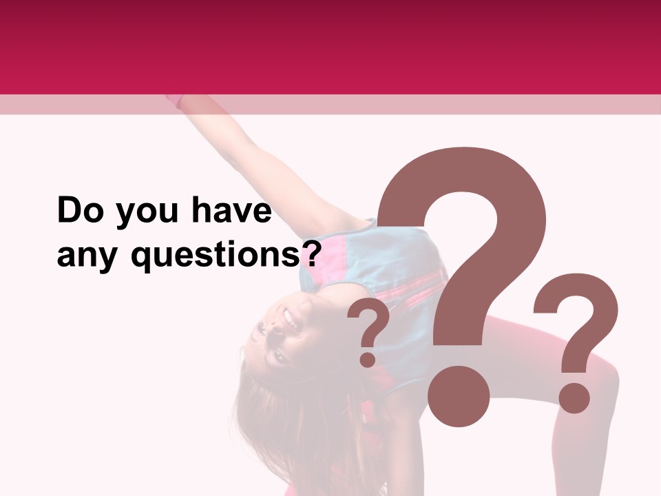 Posing Performer Agility PowerPoint Template