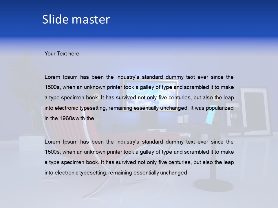 Face Lipstick Stylish PowerPoint Template