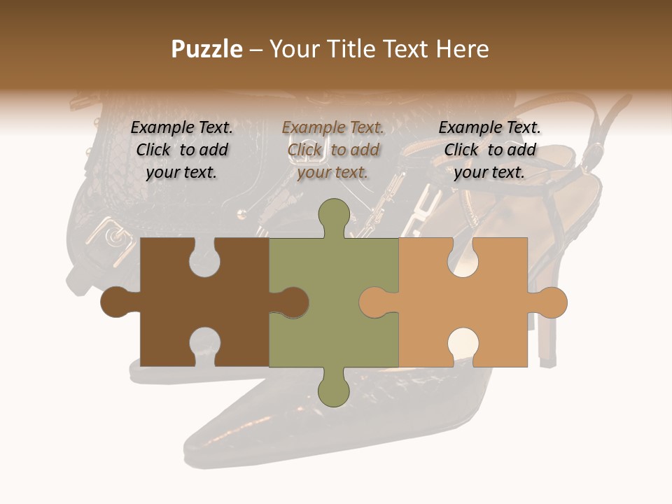 Black Fashion Accessory PowerPoint Template