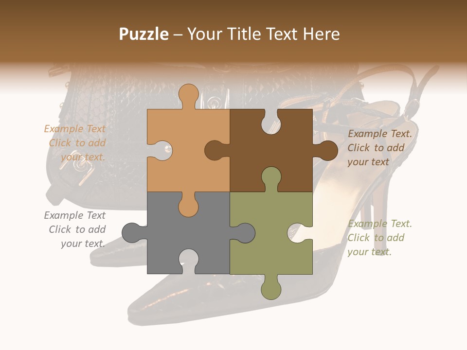 Black Fashion Accessory PowerPoint Template