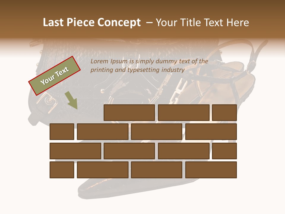 Black Fashion Accessory PowerPoint Template