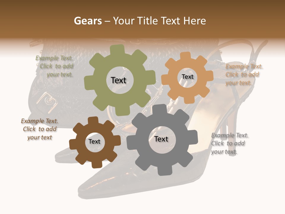 Black Fashion Accessory PowerPoint Template