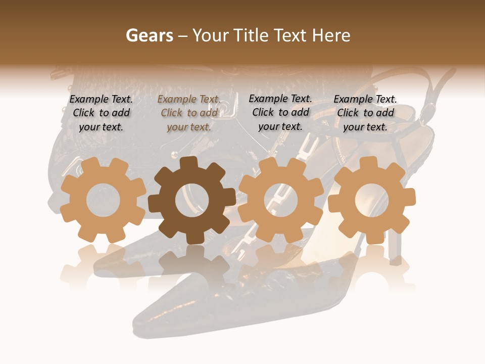 Black Fashion Accessory PowerPoint Template