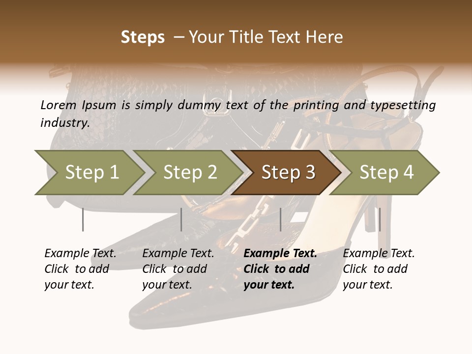 Black Fashion Accessory PowerPoint Template