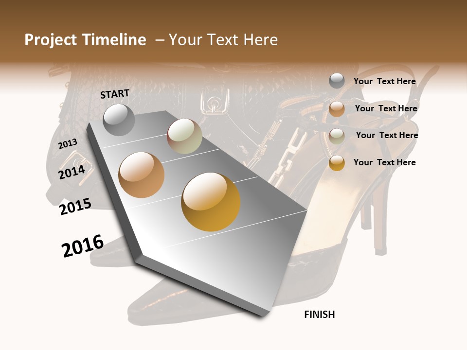 Black Fashion Accessory PowerPoint Template