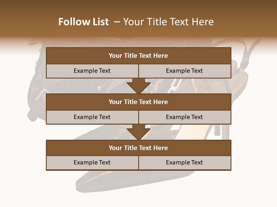 Black Fashion Accessory PowerPoint Template