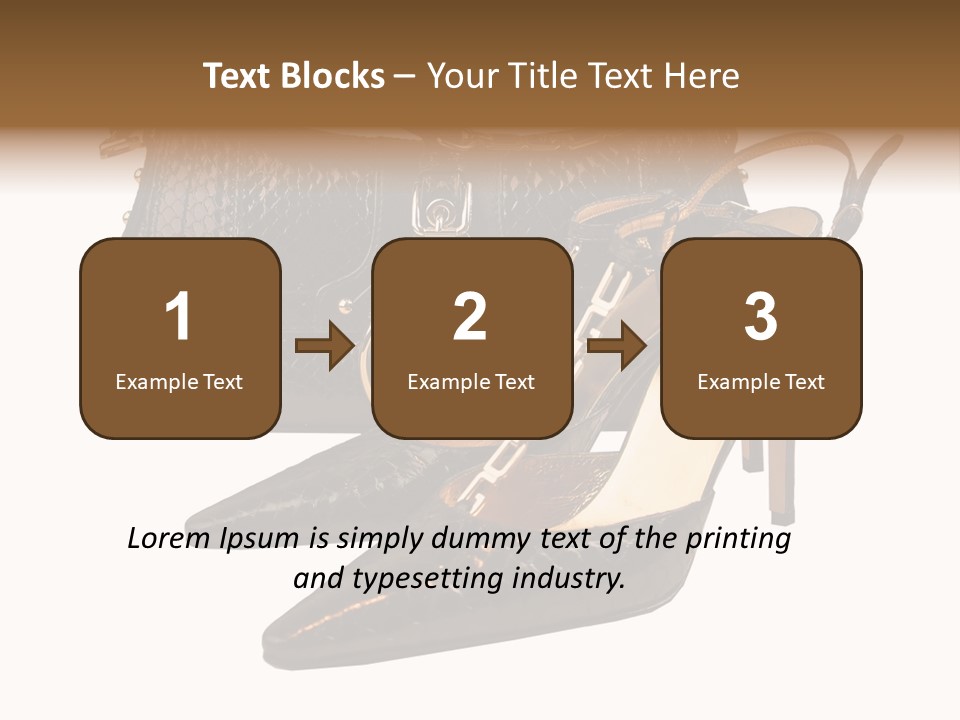 Black Fashion Accessory PowerPoint Template