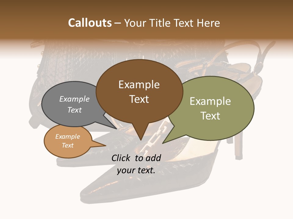 Black Fashion Accessory PowerPoint Template