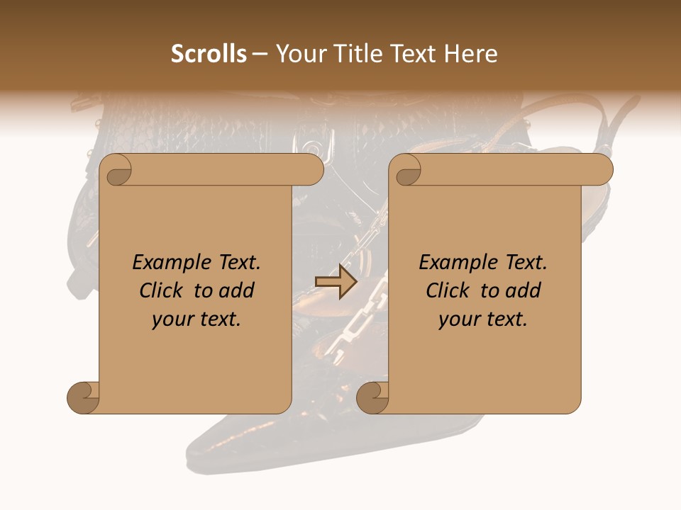 Black Fashion Accessory PowerPoint Template