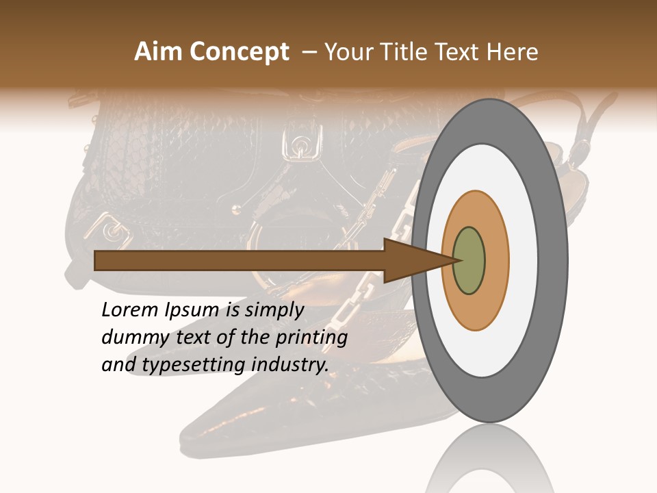 Black Fashion Accessory PowerPoint Template