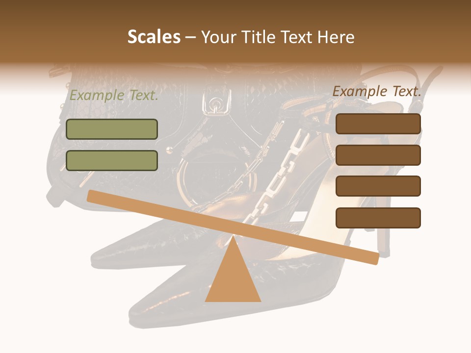 Black Fashion Accessory PowerPoint Template