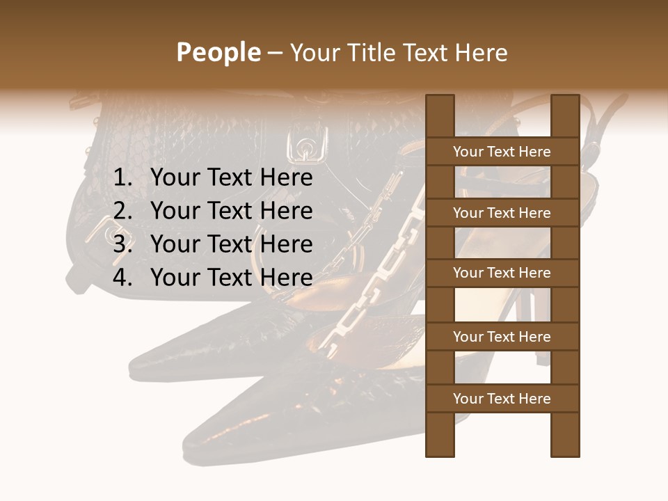 Black Fashion Accessory PowerPoint Template