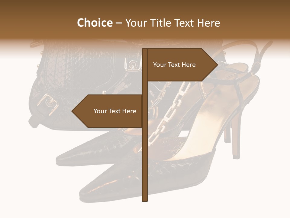 Black Fashion Accessory PowerPoint Template