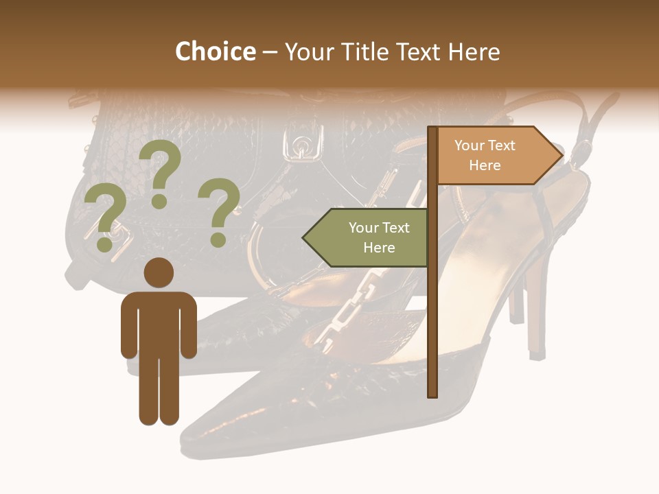 Black Fashion Accessory PowerPoint Template