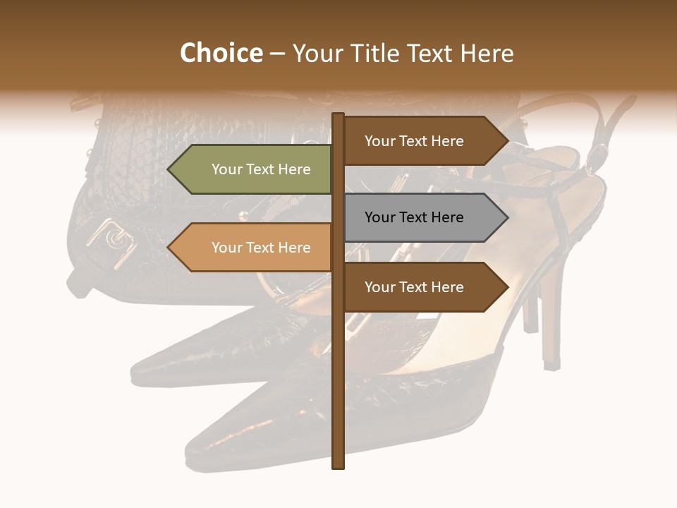 Black Fashion Accessory PowerPoint Template