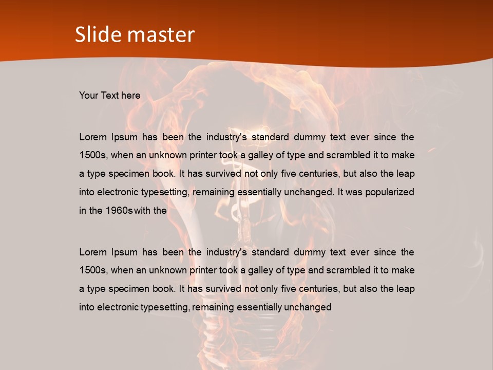 Idea Creativity Black PowerPoint Template