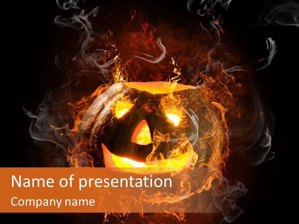 Flame Season Jack PowerPoint Template