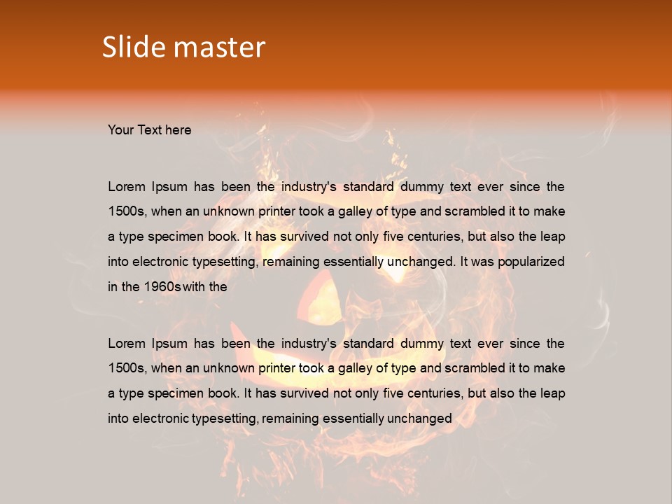 Flame Season Jack PowerPoint Template