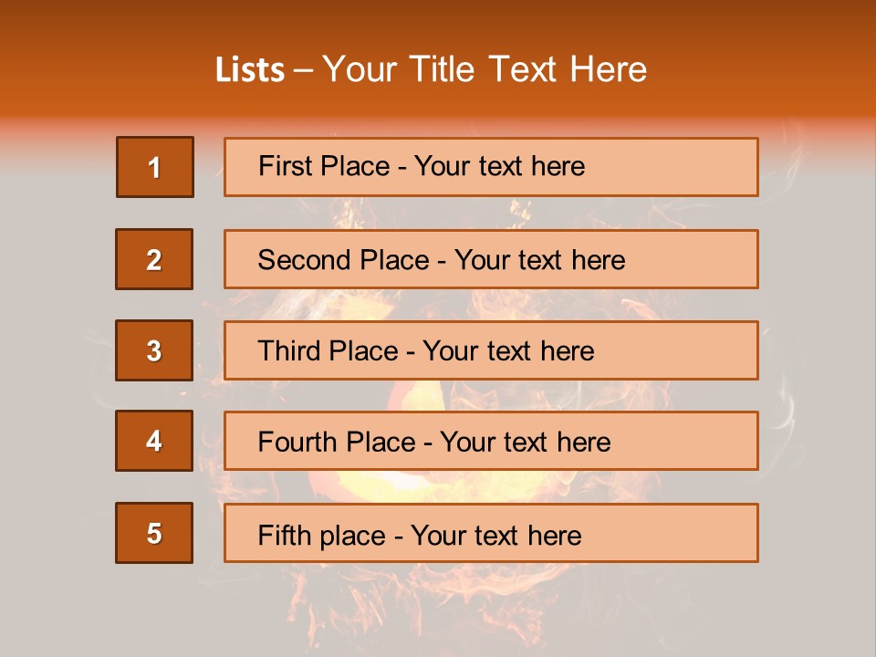 Flame Season Jack PowerPoint Template