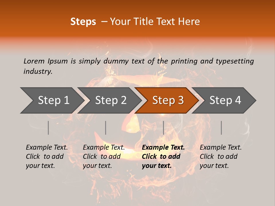 Flame Season Jack PowerPoint Template