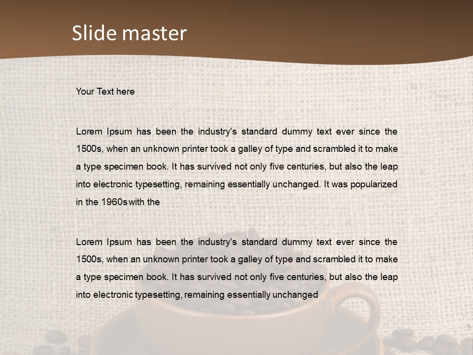 Coffee Dry Liquid PowerPoint Template