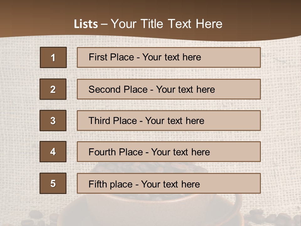 Coffee Dry Liquid PowerPoint Template