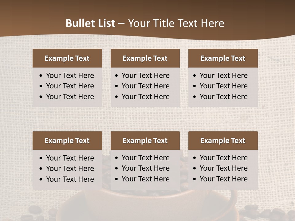Coffee Dry Liquid PowerPoint Template