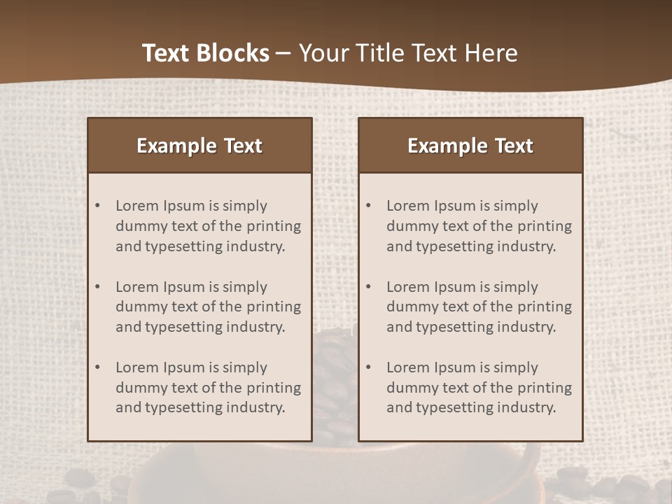 Coffee Dry Liquid PowerPoint Template