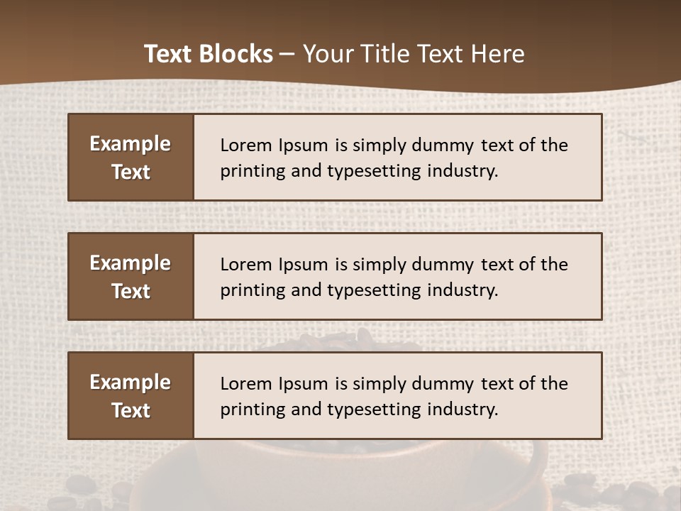 Coffee Dry Liquid PowerPoint Template