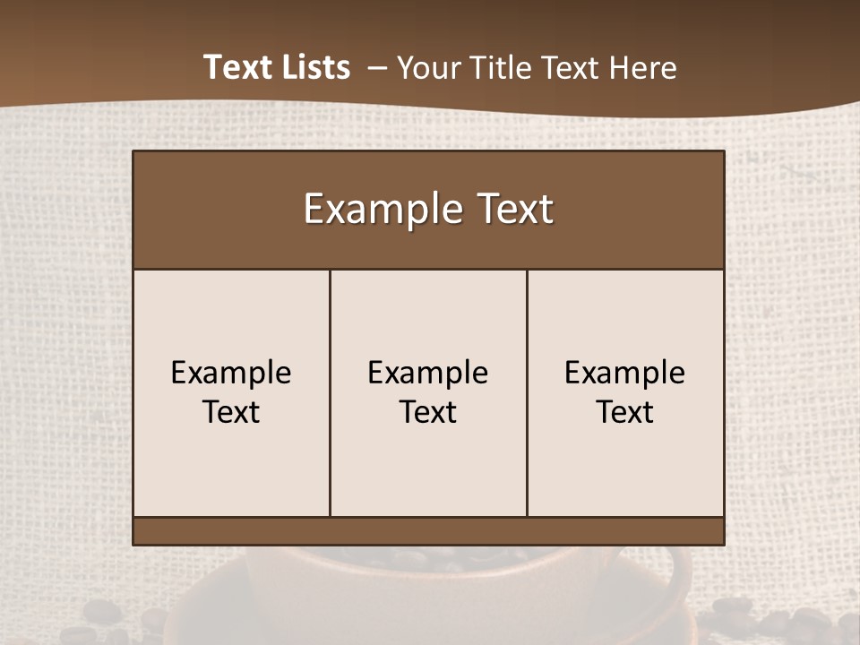 Coffee Dry Liquid PowerPoint Template