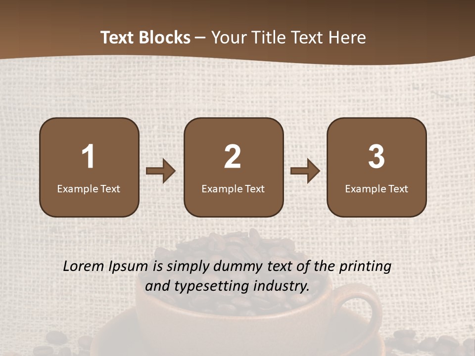 Coffee Dry Liquid PowerPoint Template