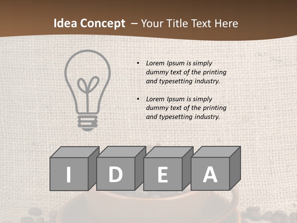 Coffee Dry Liquid PowerPoint Template