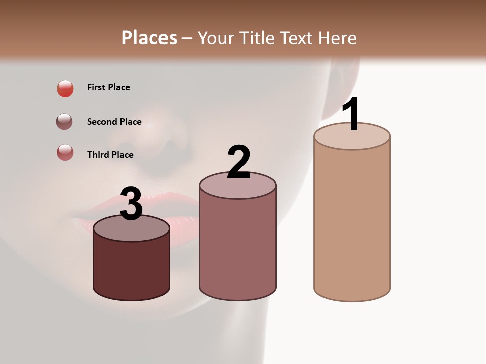 Face Lipstick Stylish PowerPoint Template