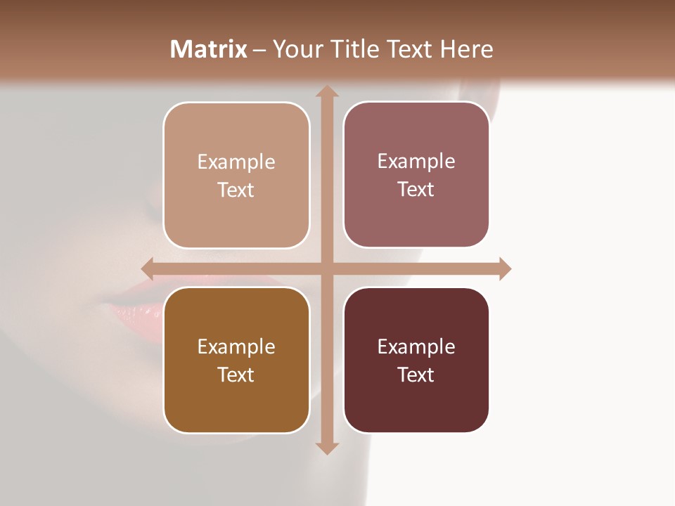 Face Lipstick Stylish PowerPoint Template