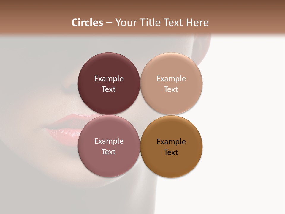 Face Lipstick Stylish PowerPoint Template