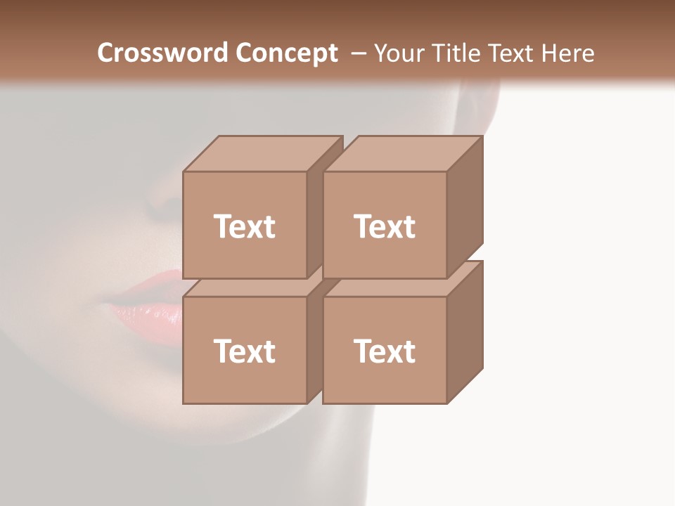 Face Lipstick Stylish PowerPoint Template