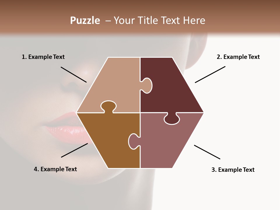 Face Lipstick Stylish PowerPoint Template