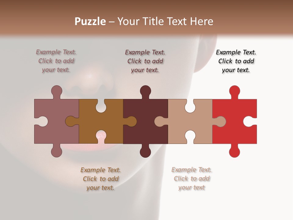 Face Lipstick Stylish PowerPoint Template