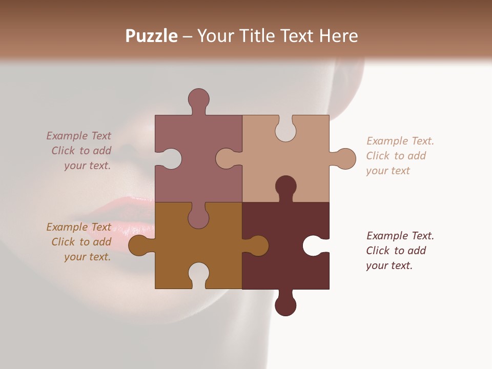 Face Lipstick Stylish PowerPoint Template